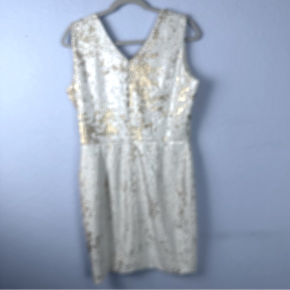 bodycon white and gold dress Amber White W Gold Dress S main image 1